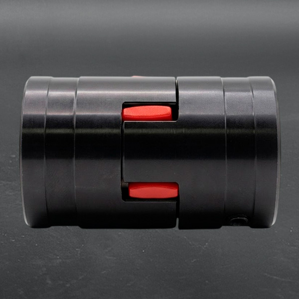 Муфта кулачковая стальная XL1 (GE-T 24B-24B/RED 98Sh) с готовым отверстием, d1=14/d2=16 мм+шпон паз, EMT | ЕМТ